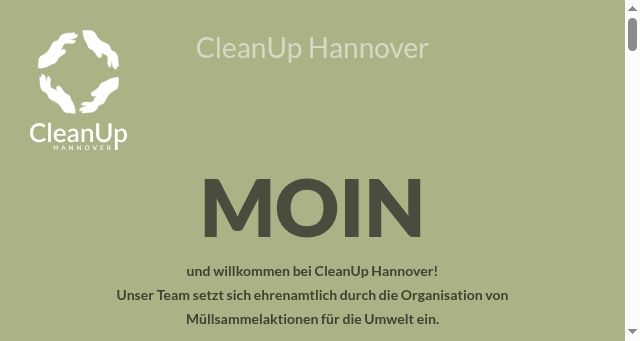 Screenshot of cleanuphannover.de