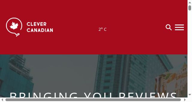 Screenshot of clevercanadian.ca