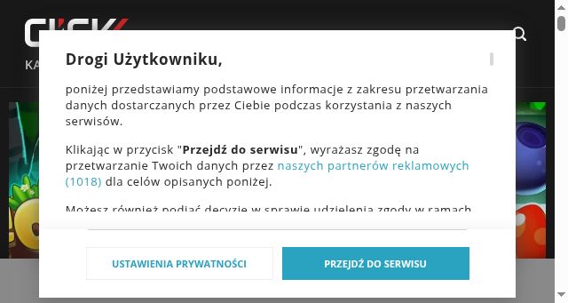 Screenshot of click.pl