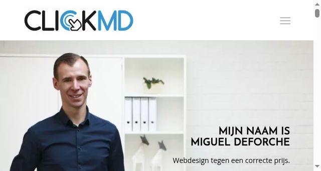 Screenshot of clickmd.be