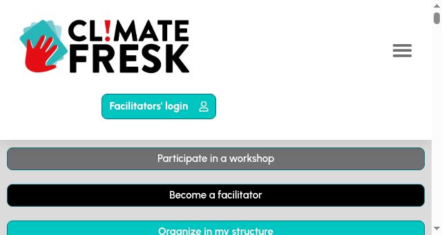 Screenshot of climatefresk.org