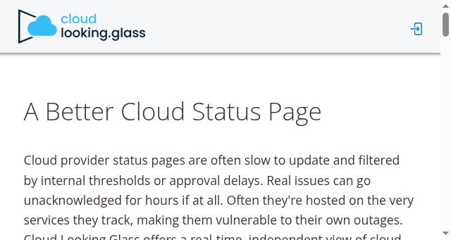 Screenshot of cloudlooking.glass