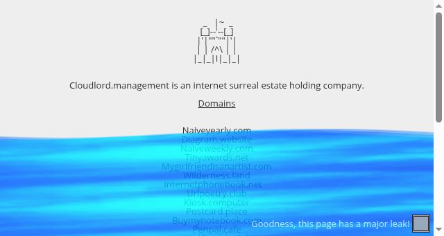 Screenshot of cloudlord.management