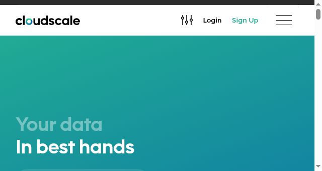 Screenshot of cloudscale.ch