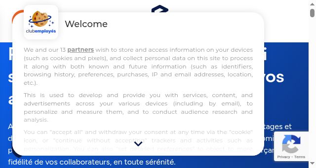 Screenshot of club-employes.com