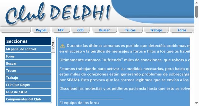 Screenshot of clubdelphi.com