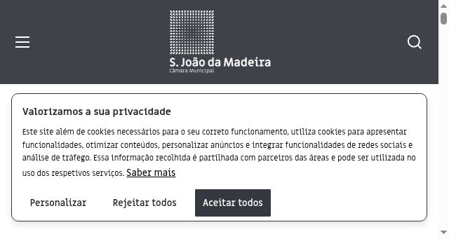 Screenshot of cm-sjm.pt