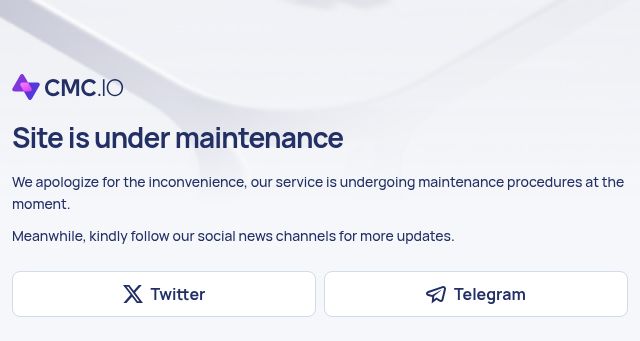 Screenshot of cmc.io