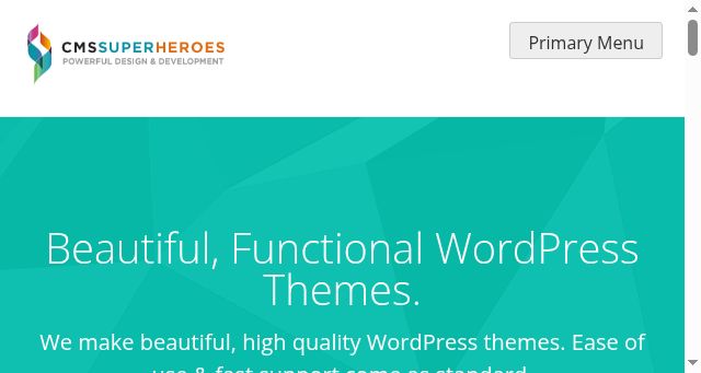 Screenshot of cmssuperheroes.com