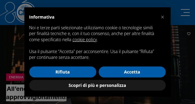 Screenshot of cna.it