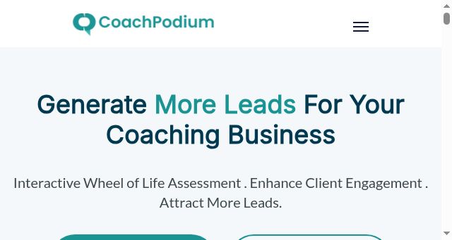 Screenshot of coachpodium.com