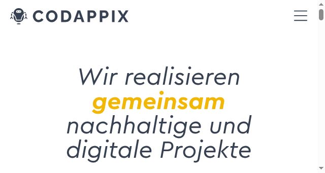 Screenshot of codappix.com