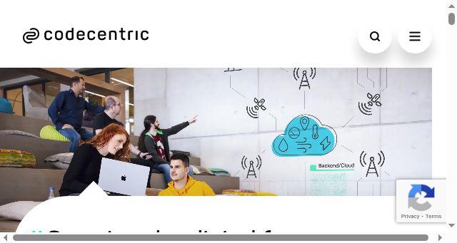 Screenshot of codecentric.de