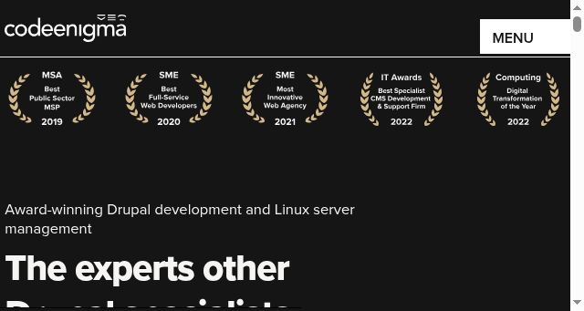 Screenshot of codeenigma.com