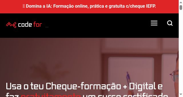 Screenshot of codeforall.com