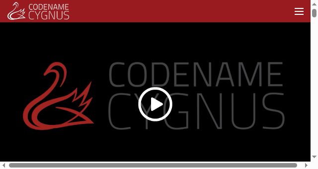 Screenshot of codenamecygnus.com