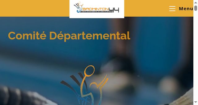 Screenshot of codep44-badminton.fr