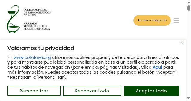 Screenshot of cofalava.org
