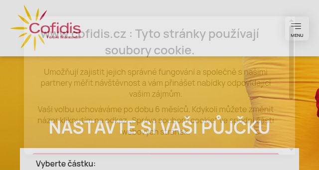 Screenshot of cofidis.cz