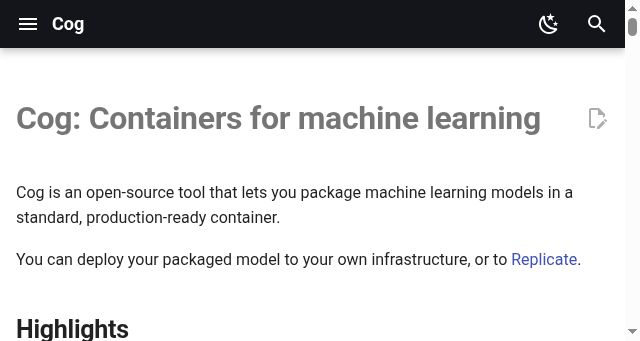 Screenshot of cog.run