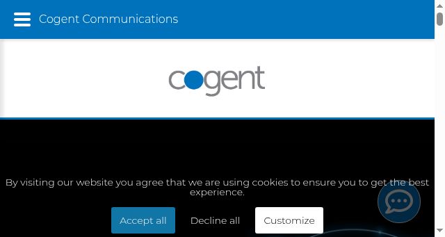 Screenshot of cogentco.com