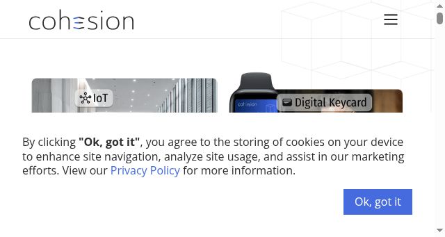 Screenshot of cohesionib.com