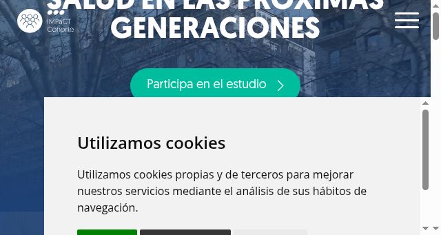 Screenshot of cohorte-impact.es