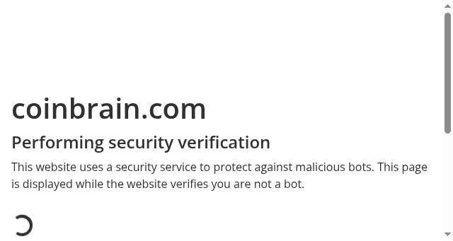 Screenshot of coinbrain.com
