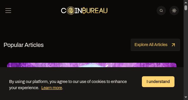 Screenshot of coinbureau.com