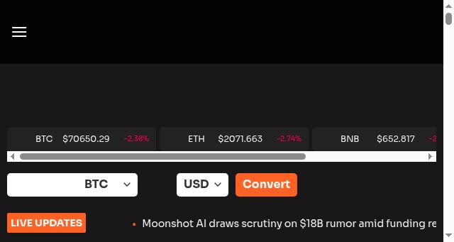 Screenshot of coincu.com
