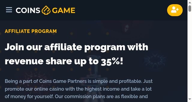 Screenshot of coinsgame.partners