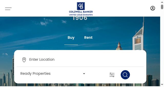 Screenshot of coldwellbanker.ae