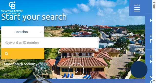 Screenshot of coldwellbanker.aw