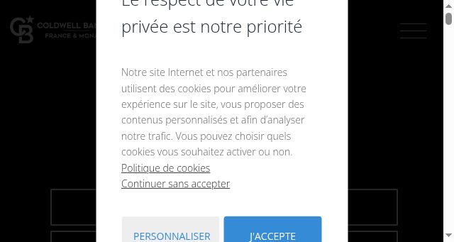 Screenshot of coldwellbanker.fr