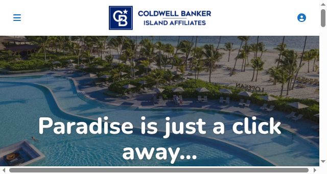 Screenshot of coldwellbankerislands.com