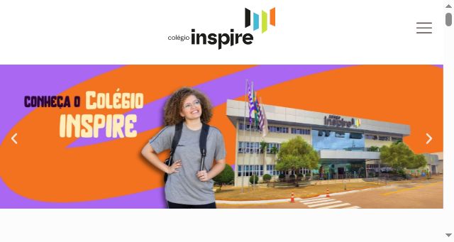 Screenshot of colegioinspire.com.br