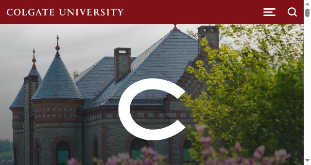 Screenshot of colgate.edu