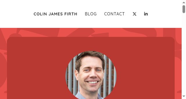 Screenshot of colinjamesfirth.uk