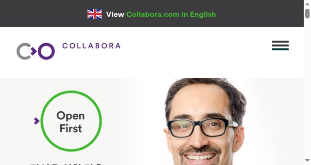 Screenshot of collabora.co.kr