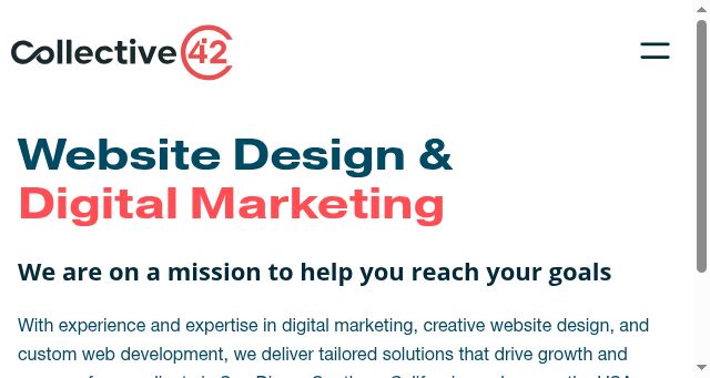 Screenshot of collective42.com