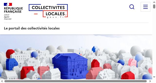Screenshot of collectivites-locales.gouv.fr