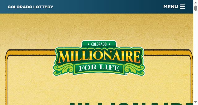 Screenshot of coloradolottery.com