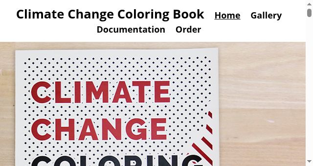 Screenshot of coloringclimate.com