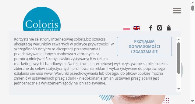 Screenshot of coloris.biz