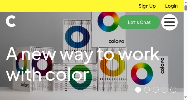 Screenshot of coloro.com