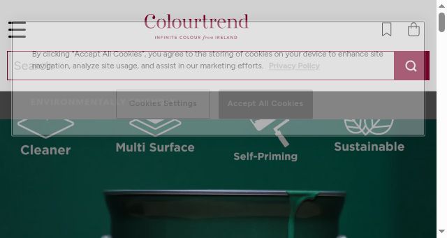 Screenshot of colourtrend.ie