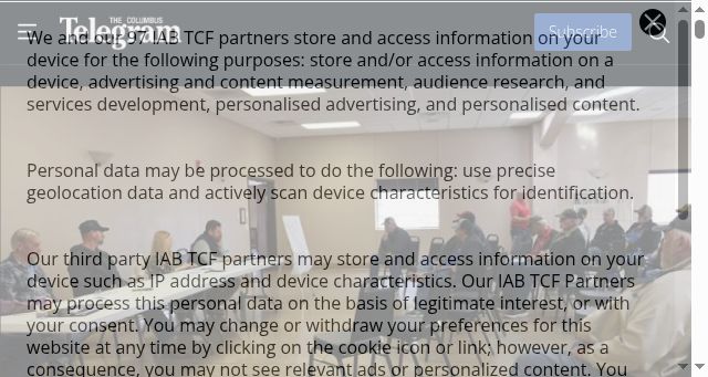 Screenshot of columbustelegram.com