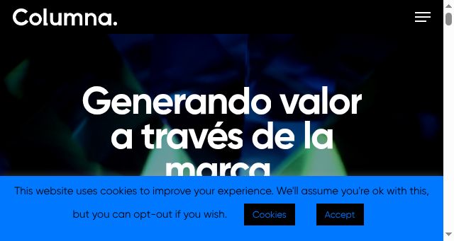 Screenshot of columnabranding.com