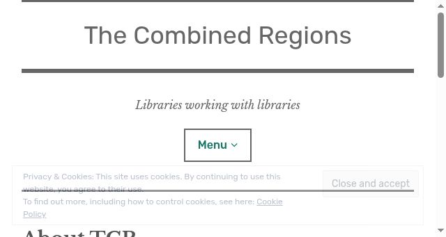 Screenshot of combinedregions.org.uk
