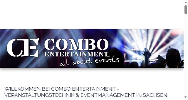 Screenshot of combo-entertainment.com